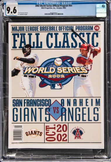 2002 Major League Baseball World Series Official Program San 