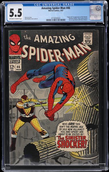 Cgc  - Origin And 1St Appearance Of The Shocker (Herman Schultz) Amazing  Spider-Man #46 (1967 Marvel) 1 Book CGC on Goldin Marketplace